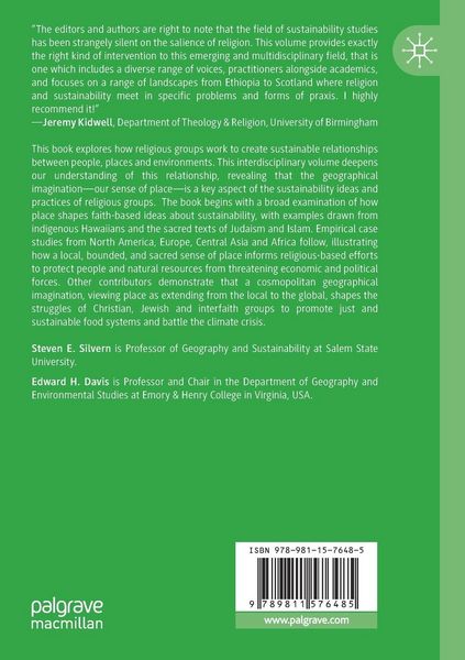 Produktbild: Religion, Sustainability, and Place