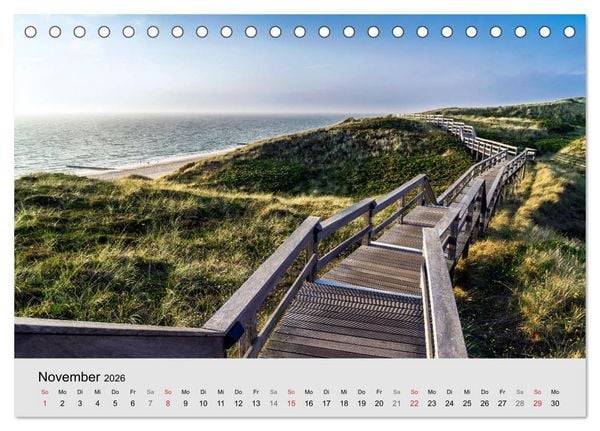 Produktbild: Sylt mein Inselblick (Tischkalender 2026 DIN A5 quer), CALVENDO Monatskalender