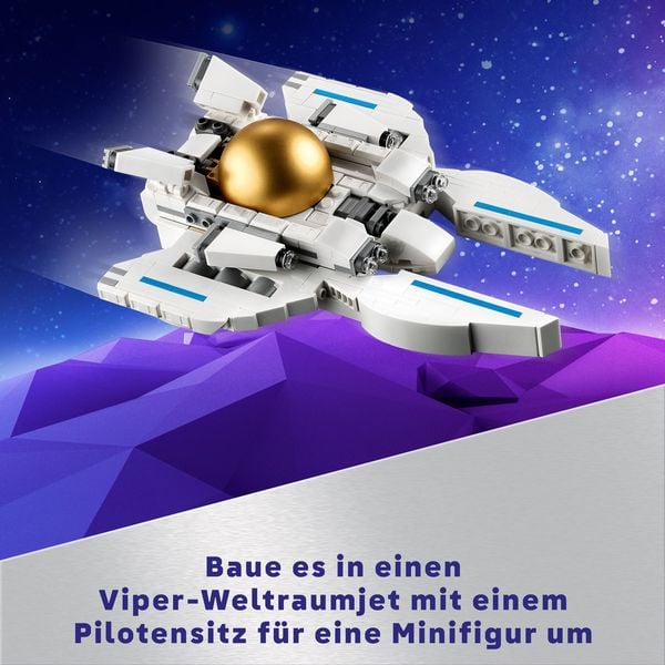 LEGO Creator 3in1 31152 Astronaut im Weltraum Spielzeug mit 3 Modellen