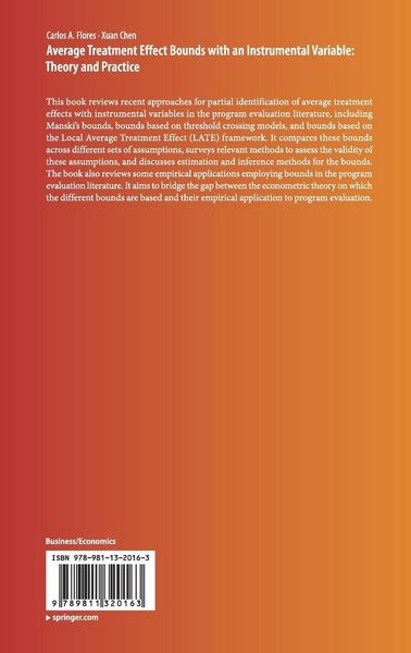 Produktbild: Average Treatment Effect Bounds with an Instrumental Variable: Theory and Practice
