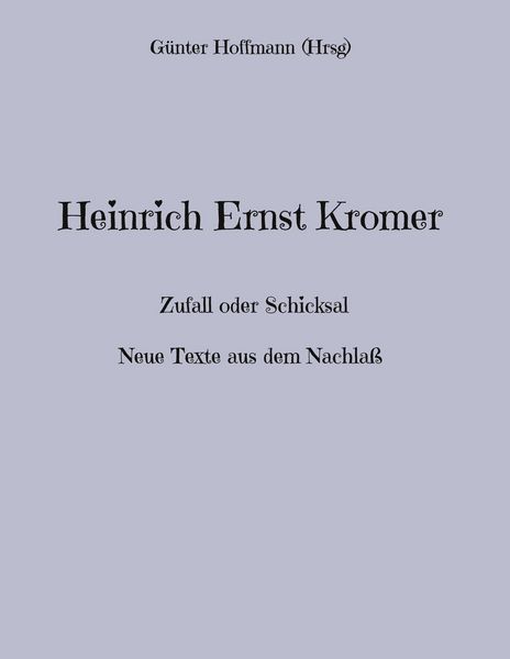 Produktbild: Heinrich Ernst Kromer