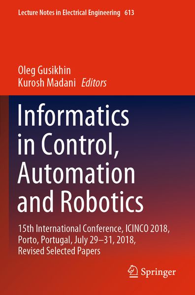 Produktbild: Informatics in Control, Automation and Robotics