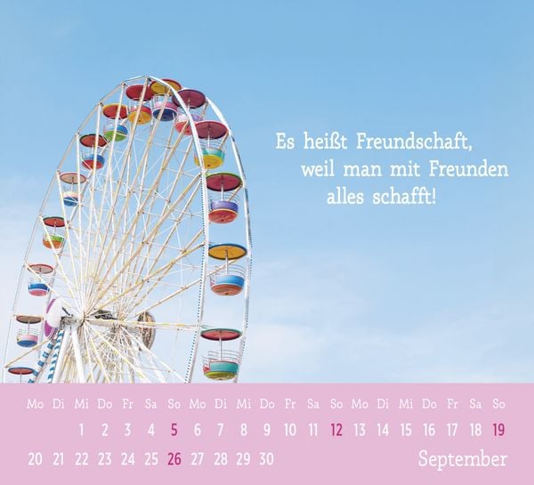 Produktbild: Mini-Kalender 2027: Der kleine Freundschaftskalender