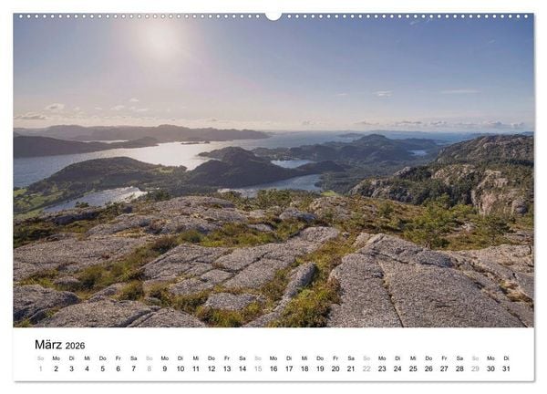 Produktbild: Norwegen - Magie aus Licht und Landschaft (hochwertiger Premium Wandkalender 2026 DIN A2 quer), Kunstdruck in Hochglanz