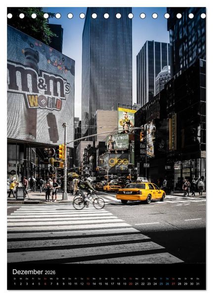 Produktbild: NEW YORK &ndash; street view (Tischkalender 2026 DIN A5 hoch), CALVENDO Monatskalender