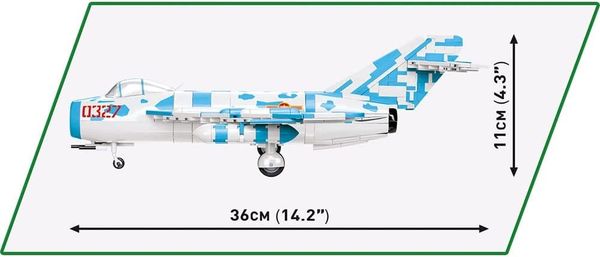 COBI Historical Collection 2424 - MiG-17 NATO Code Fresco, Jagdflugzeug, Vietman War, 577 Klemmbausteine