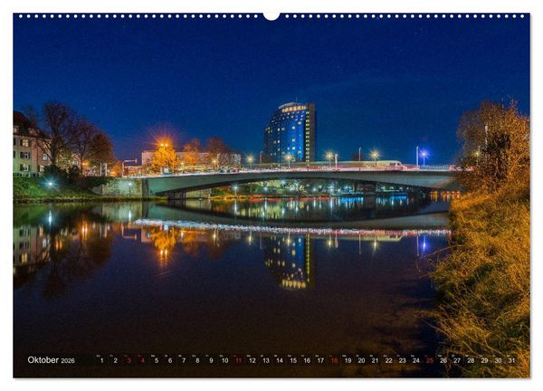 Produktbild: Ulm f&uuml;r Nachtspatzen (Wandkalender 2026 DIN A2 quer), CALVENDO Monatskalender