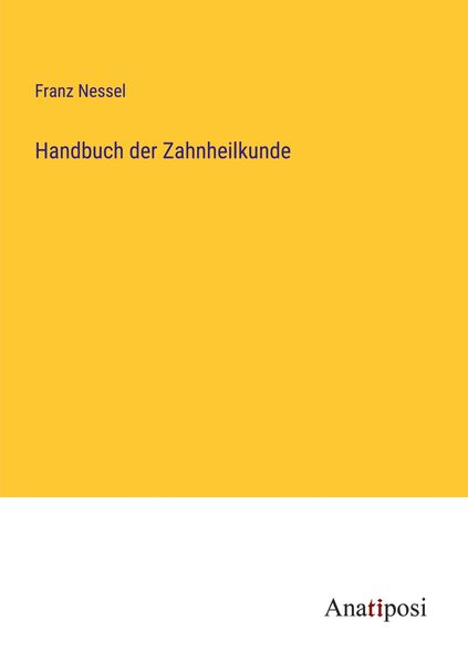 Produktbild: Handbuch der Zahnheilkunde
