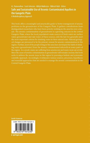 Produktbild: Safe and Sustainable Use of Arsenic-Contaminated Aquifers in the Gangetic Plain