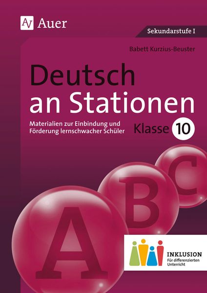 Produktbild: Deutsch an Stationen 10 Inklusion