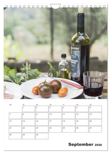 Produktbild: Weinkalender - f&uuml;r Kenner und Genie&szlig;er (Wandkalender 2026 DIN A4 hoch), CALVENDO Monatskalender