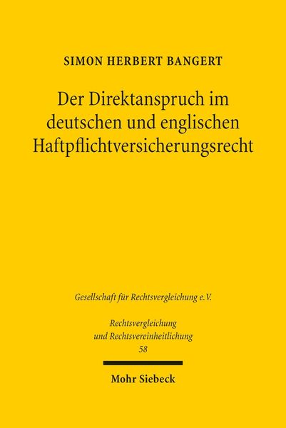 Produktbild: Der Direktanspruch im deutschen und englischen Haftpflichtversicherungsrecht
