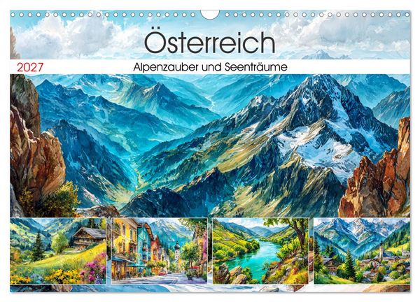 Produktbild: &Ouml;sterreich. Alpenzauber und Seentr&auml;ume (Wandkalender 2027 DIN A3 quer), CALVENDO Monatskalender