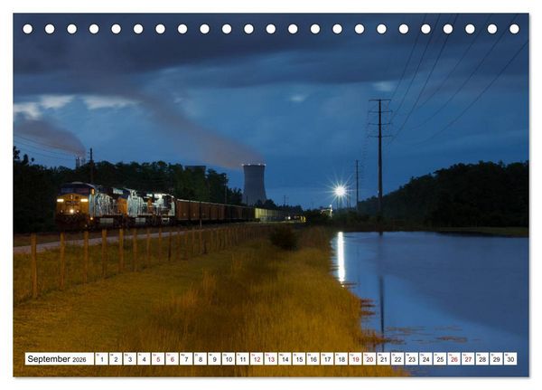 Produktbild: Eisenbahn in Nordamerika (Tischkalender 2026 DIN A5 quer), CALVENDO Monatskalender