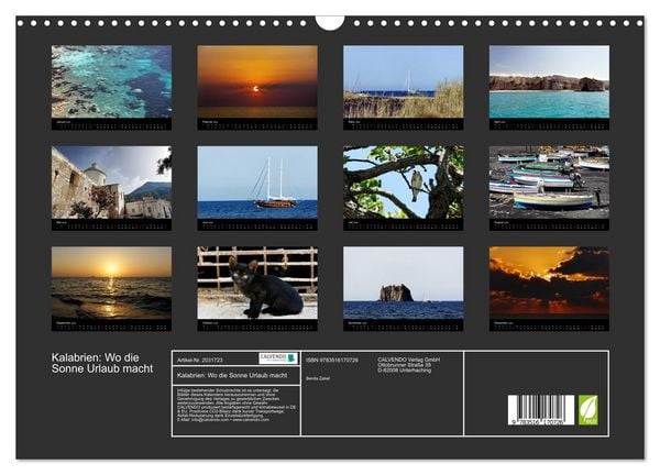 Produktbild: Kalabrien: Wo die Sonne Urlaub macht (Wandkalender 2026 DIN A3 quer), CALVENDO Monatskalender