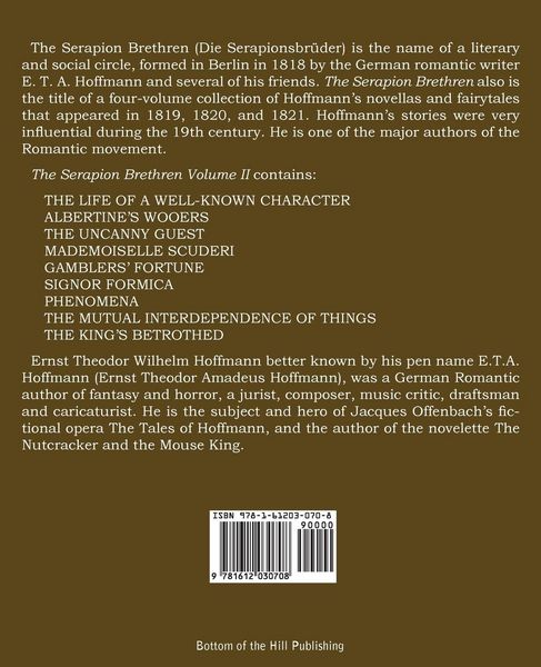 Produktbild: The Serapion Brethren Volume II