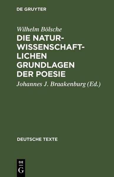 Produktbild: Die naturwissenschaftlichen Grundlagen der Poesie