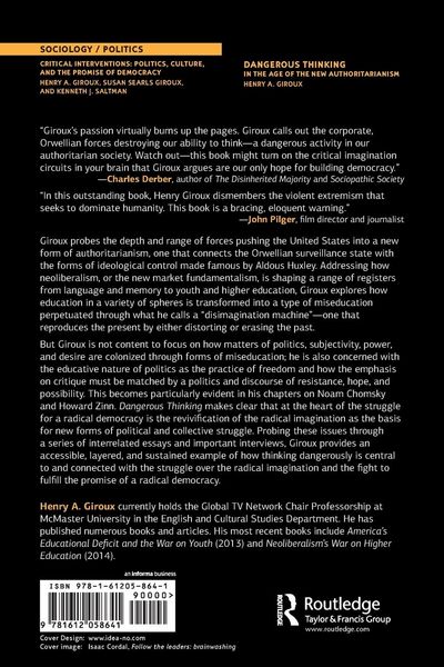 Produktbild: Dangerous Thinking in the Age of the New Authoritarianism