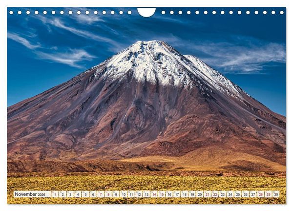 Produktbild: VULKANE: Atemberaubende Vulkanlandschaften S&uuml;damerikas (Wandkalender 2026 DIN A4 quer), CALVENDO Monatskalender