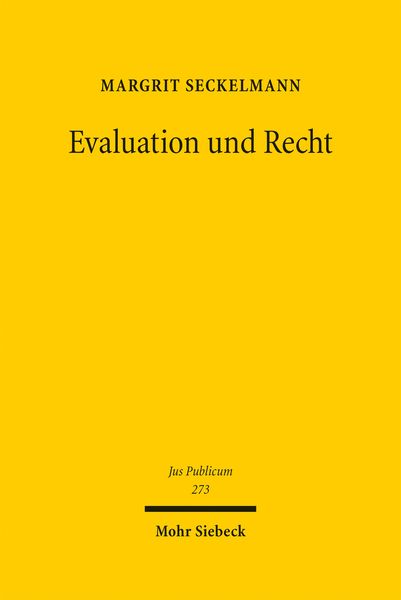 Produktbild: Evaluation und Recht