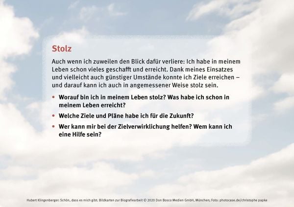 Produktbild: Sch&ouml;n, dass es mich gibt. Bildkarten zur Biografiearbeit