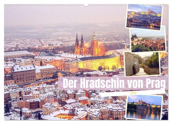 Der Hradschin von Prag (Wandkalender 2026 DIN A2 quer), CALVENDO Monatskalender