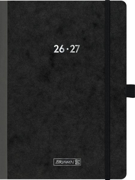 Schülerkalender 2026/2027 'Pressspan schwarz' FACT!plus | A5, Karton