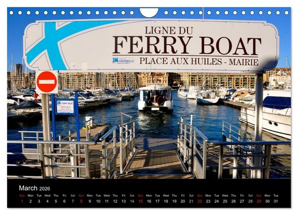 Produktbild: Marseille in my Heart (Wall Calendar 2026 DIN A4 landscape), CALVENDO 12 Month Wall Calendar