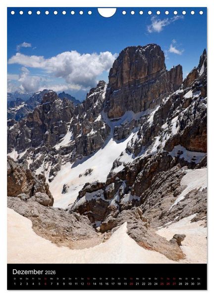 Produktbild: Dolomiten &ndash; Eine Gipfelparade (Wandkalender 2026 DIN A4 hoch), CALVENDO Monatskalender