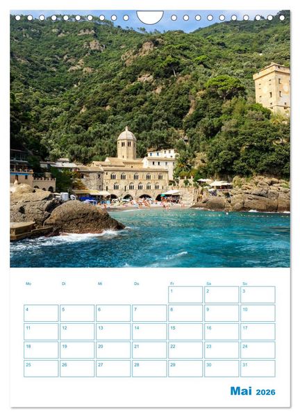 Produktbild: Blauer Ligurien Sommer (Wandkalender 2026 DIN A4 hoch), CALVENDO Monatskalender