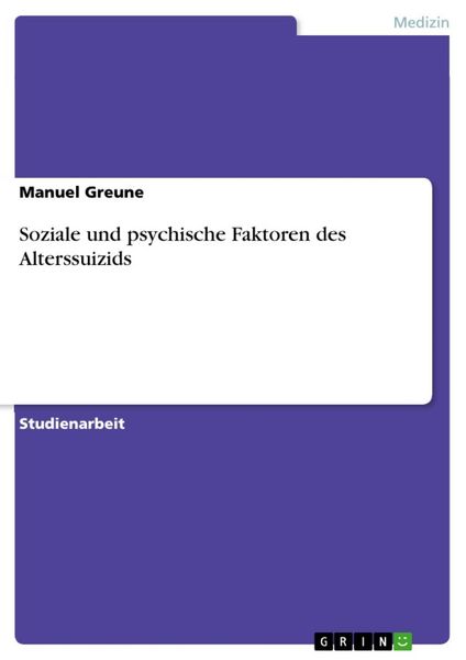 Produktbild: Alterssuizid
