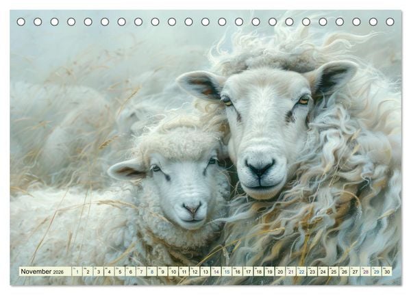 Produktbild: Bei den Schafen - Malerische Reise (Tischkalender 2026 DIN A5 quer), CALVENDO Monatskalender