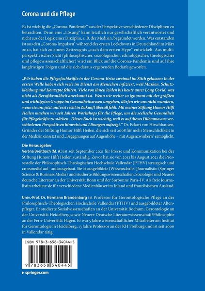 Produktbild: Corona und die Pflege
