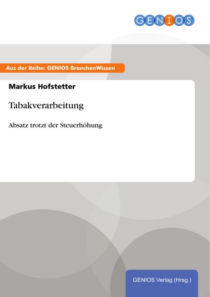 Produktbild: Tabakverarbeitung