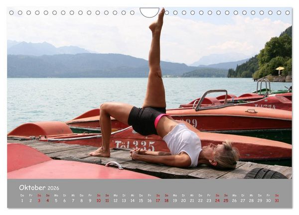 Produktbild: Yoga &ndash; Harmonie am Walchensee (Wandkalender 2026 DIN A4 quer), CALVENDO Monatskalender