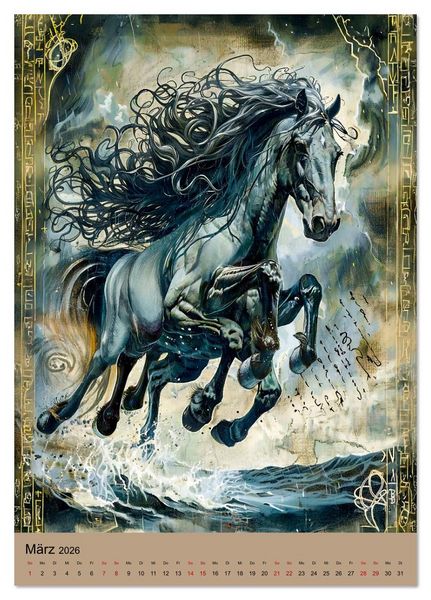 Produktbild: Wikinger - Mythologie - G&ouml;tter, Runen und Legenden (Tischkalender 2026 DIN A5 hoch), CALVENDO Monatskalender