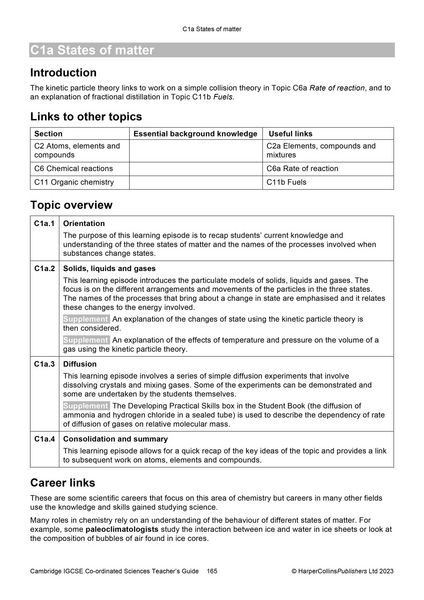 Produktbild: Cambridge Igcse(tm) Co-Ordinated Sciences Teacher Guide