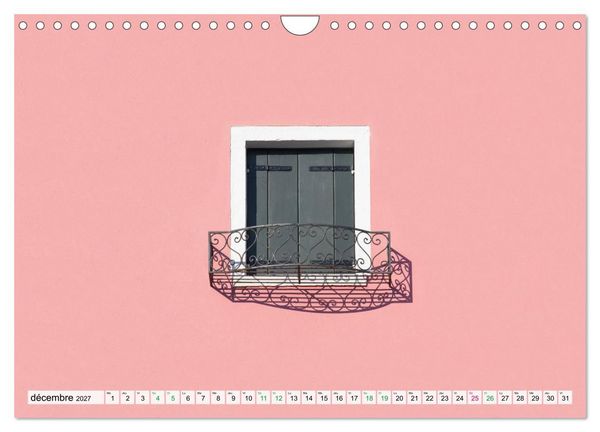 Produktbild: Burano et Minimalisme (Calendrier mural 2027 DIN A4 vertical), CALVENDO calendrier mensuel