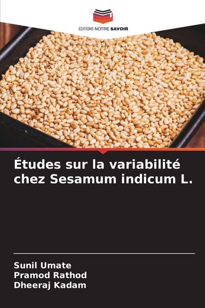 Produktbild: &Eacute;tudes sur la variabilit&eacute; chez Sesamum indicum L.