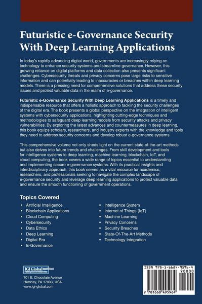 Produktbild: Futuristic e-Governance Security With Deep Learning Applications