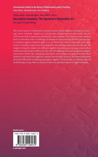 Produktbild: Descriptive Geometry, The Spread of a Polytechnic Art