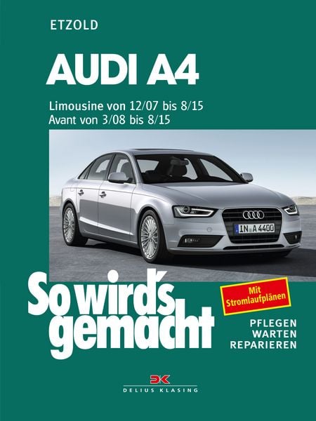 Produktbild: Audi A4, Limousine 12/07-8/15, Avant 3/08-8/15