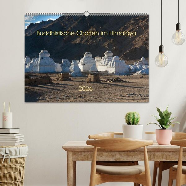 Produktbild: Buddhistische Ch&ouml;rten im Himalaya (Wandkalender 2026 DIN A2 quer), CALVENDO Monatskalender