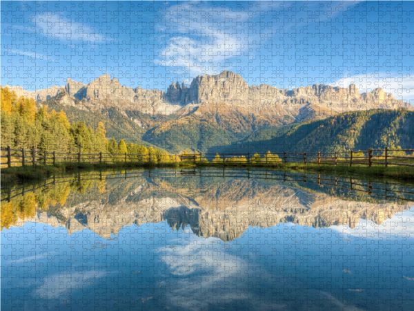 Produktbild: CALVENDO Puzzle Rosengarten in S&uuml;dtirol 1000 Teile Lege-Gr&ouml;&szlig;e 64 x 48 cm Foto-Puzzle Bild von Michael Valjak
