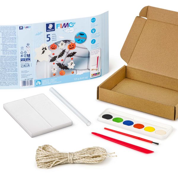 Produktbild: STAEDTLER Modelliermasse Set FIMOair ghost, Halloween-Geister, lufttrocknend