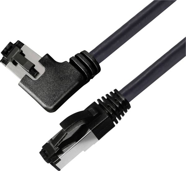 Produktbild: BKL Electronic 144030 RJ45 Patchkabel CAT 8.1 S/FTP 1.5m Schwarz Halogenfrei 1St.