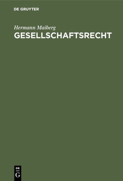 Produktbild: Gesellschaftsrecht