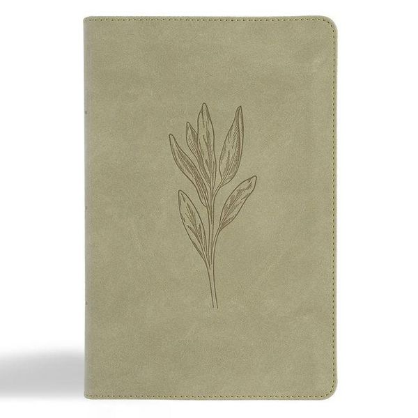 Produktbild: CSB Large Print Personal Size Reference Bible, Digital Study Edition, Sage Suedesoft Leathertouch, Indexed