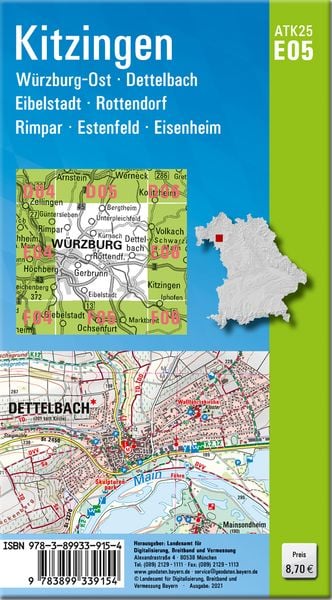 Produktbild: Kitzingen 1:25 000
