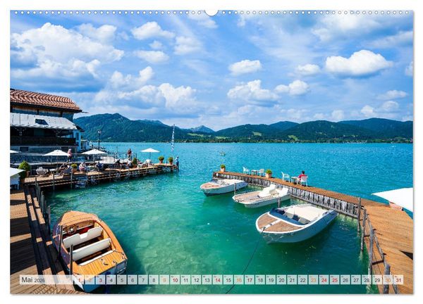 Produktbild: Der Tegernsee - Urlaubsparadies Bayerische Voralpen (hochwertiger Premium Wandkalender 2026 DIN A2 quer), Kunstdruck in Hochglanz